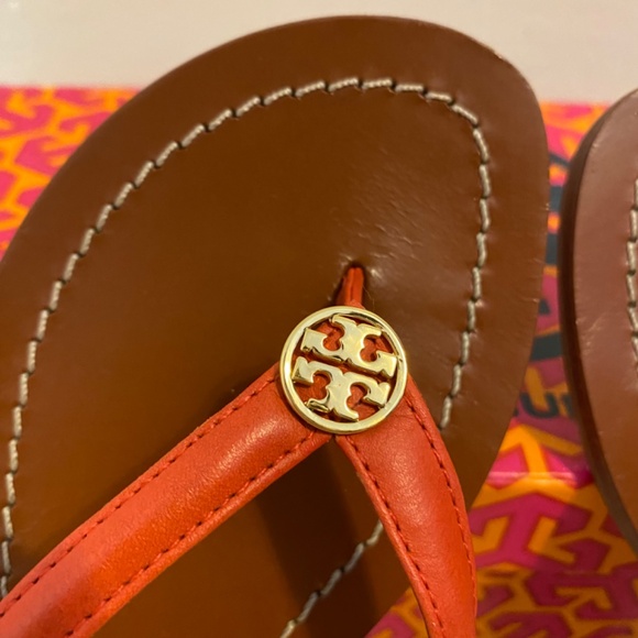 Tory Burch Terra Thong Flip Flop Sandals Size 5 - Picture 5 of 13